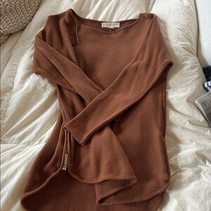 Michael Kors Brown Long Sleeve Top